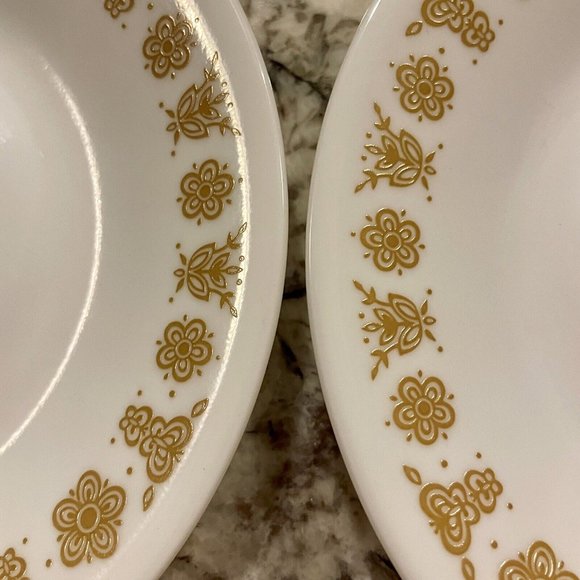 Vintage Corelle Butterfly Gold Saucers 6-1/4" Plates 6.25” Set Of 8 - Picture 3 of 4
